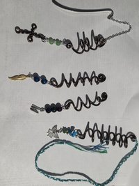 Handcrafted Wire Hair Coils — Set of 2 (with Bookmark Conversion Options!)