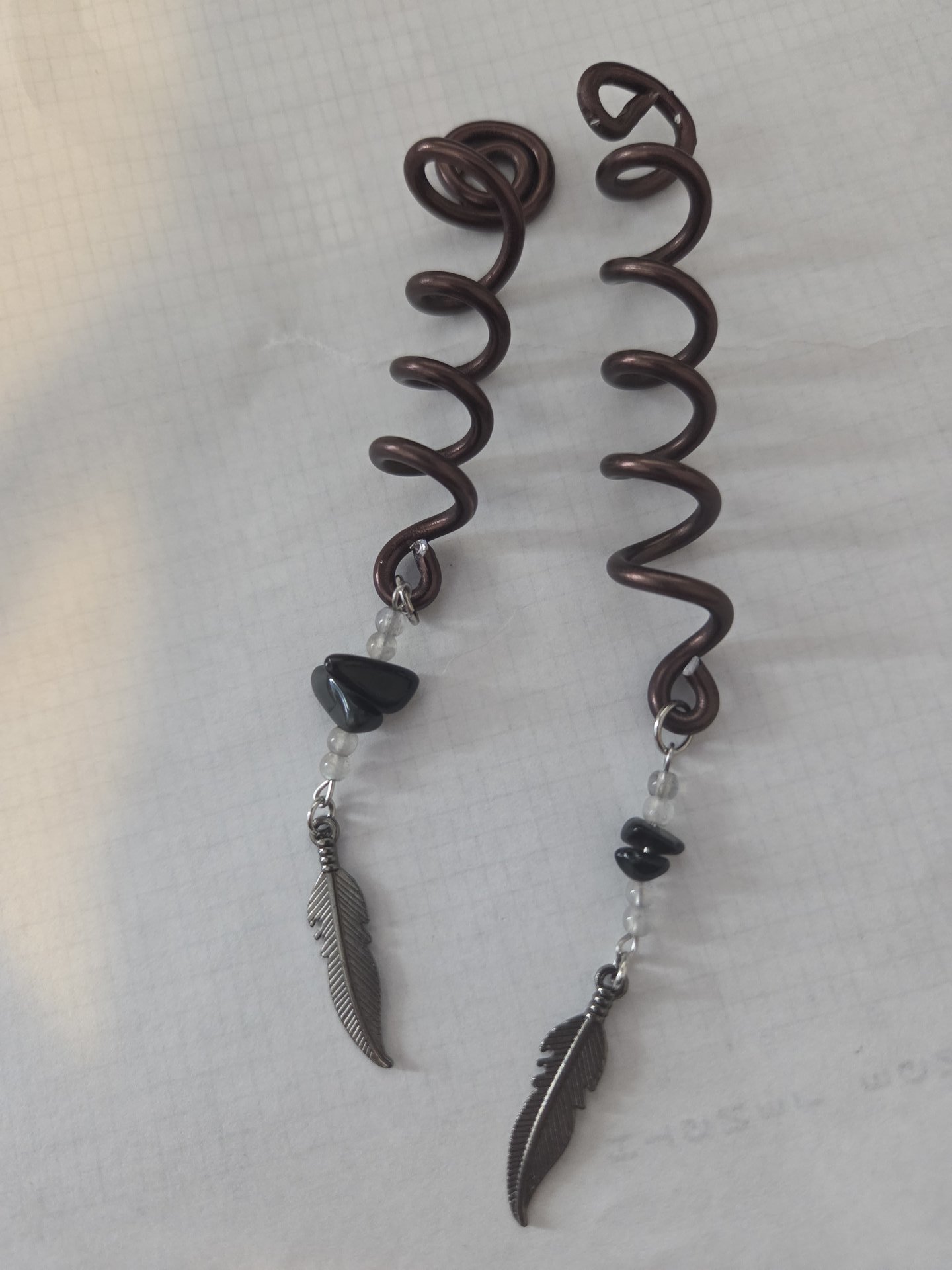 Handcrafted Wire Hair Coils — Set of 2 (with Bookmark Conversion Options!)