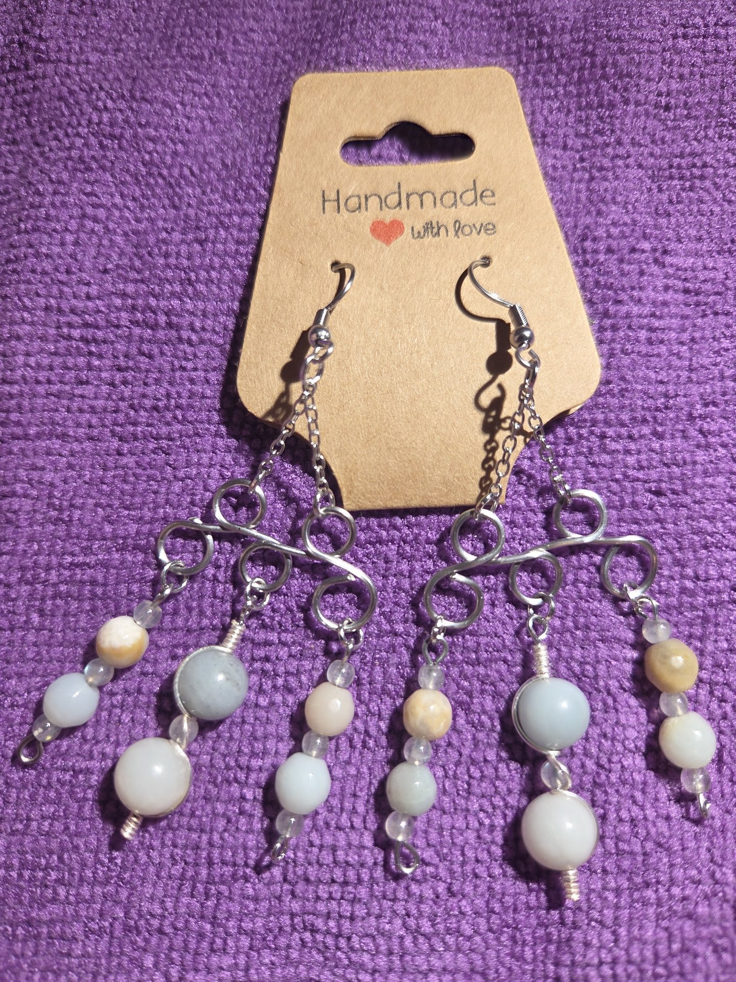 Custom Gemstone Chandelier Earrings - Choose your Crystal