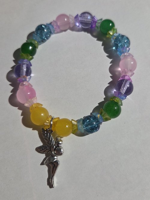 Fairy Dust Stretch Bracelet – Kid's Magical Crystal & Glass Charm Bracelet